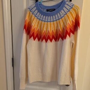 French Connection Multicolor Chevron Sweater